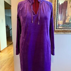 Lilly Pulitzer Cassi Velour Dress in Purple Berry - XL